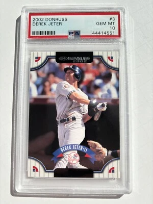 2002 Derek Jeter HOF Donruss PSA 10 - Image 1 of 2