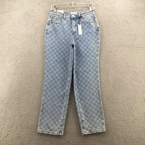 Rue21 Dad Jeans Youth 5 (actual 29x28.5) Blue Denim Cotton Blend High Rise NEW - Picture 1 of 22