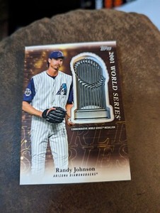 2023 Topps Update WORLD SERIES MEDALLION CARD #PTM-RJ Randy Johnson Relic