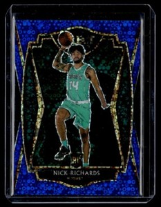 2020-21 Panini Select Nick Richards Blue Disco Prizm Rookie /25 Charlotte