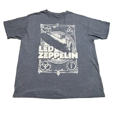 Led Zeppelin Gray T-Shirt XL Rock 2011 Reproduction - Image 1 of 4
