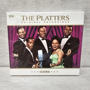THE PLATTERS ICONS DOUBLE CD ALBUM 50 TRACKS BRAND NEW & SEALED 2008  - Picture 1 of 3