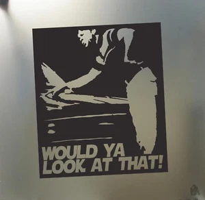  Would ya look at that sticker V2 racing Honda JDM Funny drift car window decal - Picture 1 of 1