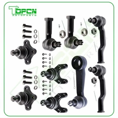 9Pieces For 1992-1993 Mazda B2600 RWD Suspension Ball Joints Pitman Arm Tie Rods - Image 1 of 4