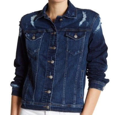 CHAQUETA VAQUERA ELÁSTICA GIOVANNA NUEVA CON ETIQUETAS JOE'S JEANS Talla L THE BOYFRIEND DISTRESSED Foto 1 de 4