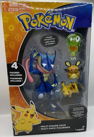 Pokemon Greninja, Pikachu, Dedenne & Zygarde 3-Inch Figure 4-Pack Cover