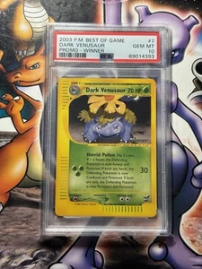 2003 Pokémon ~ Best of Game Winner Promo ~ Dark Venusaur #7 ~ PSA 10 GEM MINT - Picture 1 of 3
