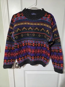 Suéter Mohair de Lana Retro Tejido Grueso Geométrico Med De Colección Woolrich Para Hombres  - Imagen 1 de 8