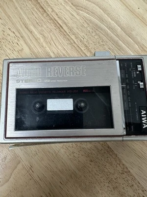 Vintage AIWA Auto Reverse Stereo Cassette Recorder, HS-J02, for Repair/Parts - Image 1 of 4