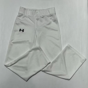 Pantalones de béisbol Under Armour blancos para niños medianos para jóvenes - Imagen 1 de 10