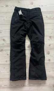 NWT Crane Ladies Black Padded Waterproof Ski Trousers Size Small 8-10 Windproof - Picture 1 of 12