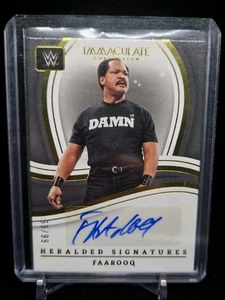Faarooq 99/ Limitiert Immaculate Auto Auto Gramm Autograph WWE Wrestling Karte - Bild 1 von 1