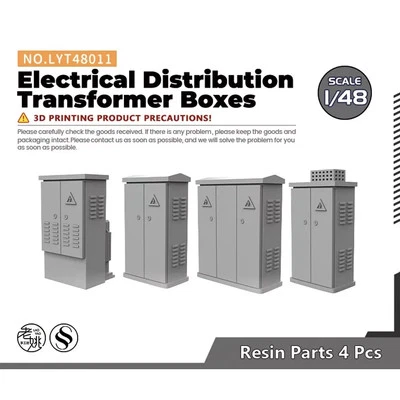 LYT480011 1/48 Car & Railroad Accessory Electrical Distribution Transformer Box - Image 1 of 4