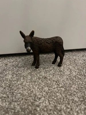 Schleich 13661 Poitou Donkey Adult Retired Farm Life Horse Figure Animal Toy - Image 1 of 4