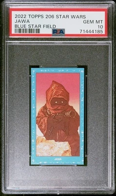2022 Topps 206 Star Wars Jawa Blue Star Field PSA 10 - Image 1 of 2