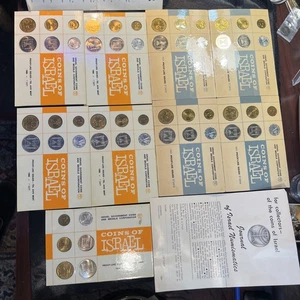 (9) ISRAEL 1965 And 1966 PROOF-LIKE Israeli Coins Lot Of 9  Jewish Hanukkah ￼ - Picture 1 of 7