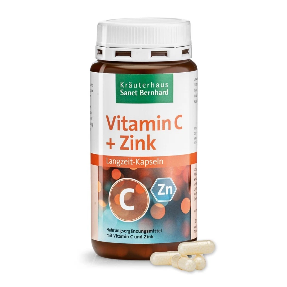 Sanct Bernhard Vitamin C plus Zink 180-Langzeit-Kapseln (1447)