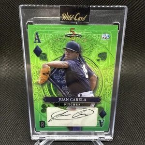 2024 Wild Card 5 Card Draw Juan Carela Auto /3 Ace of Diamonds New York Yankees - Bild 1 von 2