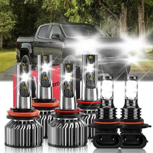 6Pcs LED Headlight Bulb + Fog Light Combo 6500K For Chevrolet Colorado 2019-2022 - Picture 1 of 11