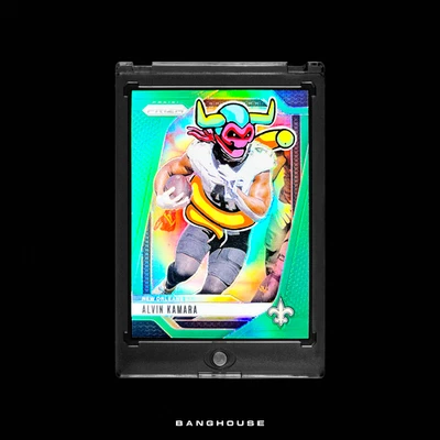 1/1 ALVIN KAMARA 🔥 GREEN PRIZM SSP 🔥 NEW PENINI: ONE OF ONE ART - Image 1 of 4