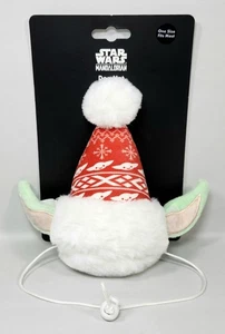 STAR WARS Yoda Mascota Sombrero Navidad Disfraz | Mandaloriano | Gato Perro Talla Única Rojo  - Imagen 1 de 3