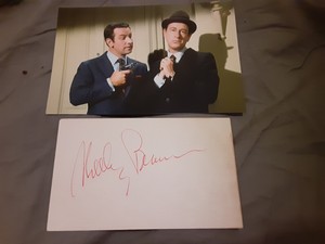 Super RARE Shelley Berman Signed Autographed 3x5 Index Card Photo Twilight Zone 