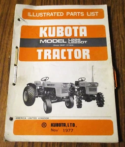 Kubota L225 L225DT Traktor Teileliste Handbuch Katalog Buch 07909-51050 Nov 1977 - Bild 1 von 5