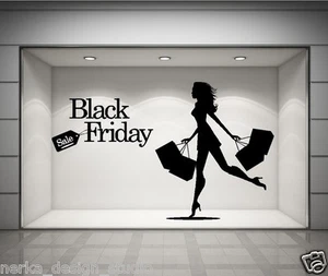 FENSTERAUFKLEBER / BLACK FRIDAY VINYL AUFKLEBER / SHOPSCHILDER / VINYLAUFKLEBER / N110 - Bild 1 von 8
