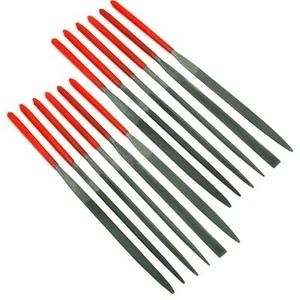 Needle File Set Dipped Handle Filing Jewelers jewelry Design Repair Tools 12Pcs - Picture 1 of 10