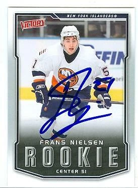 Frans Nielsen autographed hockey card 2007 Upper Deck Victory #212 Rookie - Image 1 of 1