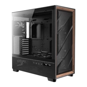 Antec Flux PRO Full Tower Tempered Glass E-ATX PC Gaming Case Black/Wood - Picture 1 of 12