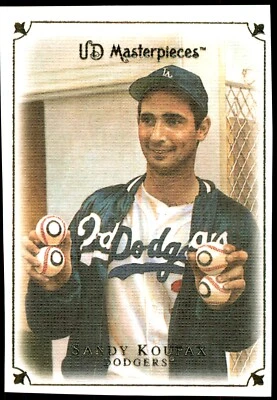 2007 Upper Deck Masterpieces Sandy Koufax Los Angeles Dodgers Foto 1 de 2