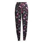 Grease Women's Black All-over Print Jogger Sleep Pants Size L (12-14)