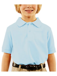 George Boys School Uniforms Short Sleeve Pique Polo Shirt