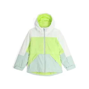 Girls' SPYDER Sylvie Insulated Ski Snow Jacket LIME ICE - Picture 1 of 5