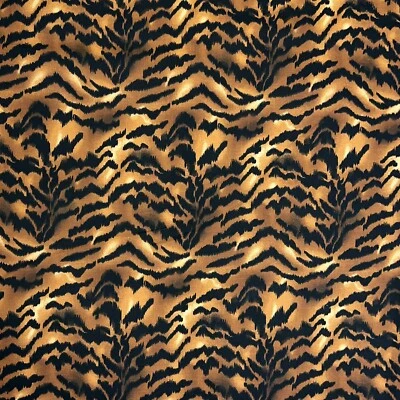 By 1/2 Yard OOP ~ 2007 Dark Tiger Stripe Print Cranston VIP 100% Cotton Fabric - Image 1 of 3