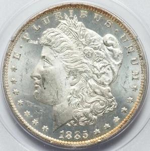 Morgan Silver Dollar 1885-O PCGS MS-63 Proof-Like! Old PCGS Rattler Slab! Superb - Picture 1 of 4