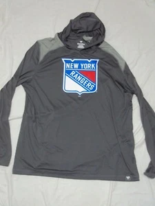 NY Rangers Fanatics Hooded Lt Wt Shirt Adult Size 2XL New Without Tags! - Picture 1 of 4