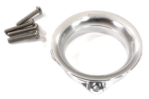 Silver Aluminum Cold Air Intake Ram Funnel for 40x40mm Size Cooling Fan - Picture 1 of 1