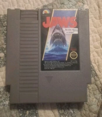 1987 LJN Nes Nintendo Jaws FULLY RESTORED Read Description Tested And Working - Image 1 of 3