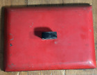 Vintage Kühlerdeckel rot Metall 12,25x8,75 Zoll vielleicht Coca-Cola siehe Bilder