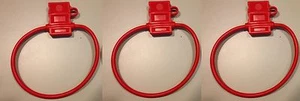 (3) 10 GA ATC FUSE HOLDER IN-LINE WIRE COPPER 12 VOLT W/ HINGED COVER MADE IN US - Picture 1 of 1