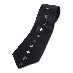 ACME Studio "Black" 100% Silk Neck Tie by Designer KARIM RASHID - NEW - Picture 1 of 2