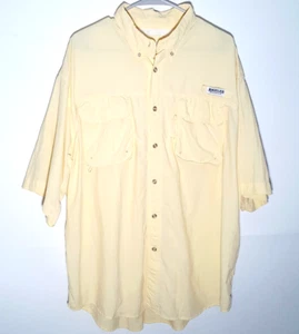 Magellan Vented Fishing Shirt | Yellow Button Casual Outdoors | Mens 2XL XXL - Picture 1 of 10