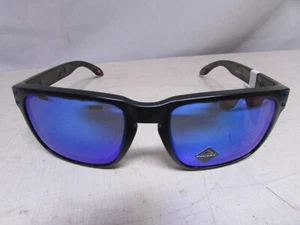 Oakley Herren OO9102 Holbrook polarisierte blaue verspiegelte Sonnenbrille, schwarz/prizm - Bild 1 von 11