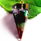 M04165 45x20mm Beautiful crystal stone Hexagon pendulum pendant bead