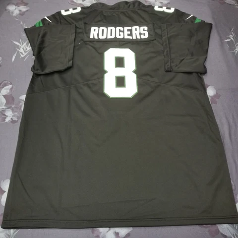 Aaron Rodgers #8 New York Jets Vapor Black Stitched Jersey Cover
