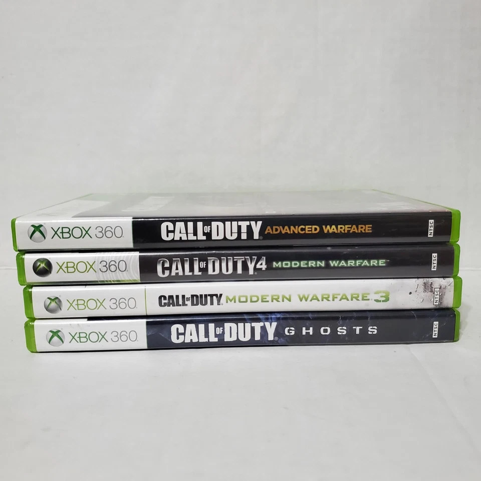 Call Of Duty - 4 Game Bundle Lot Xbox 360 Advanced Warfare MW3 Ghosts COD4 MW - Image 1 of 4