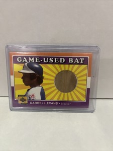 2001 UPPER DECK DARRELL EVANS DECADE 1970'S GAME USED-BAT NRMT-MT CLEAN SHARP