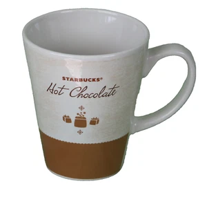 Starbucks Hot Chocolate Mug Cup Ceramic Cocoa 2010 15 oz Tan Holiday FREE SHIP - Picture 1 of 7